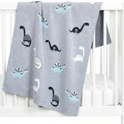Sevira Kids Couverture en coton bio DINO