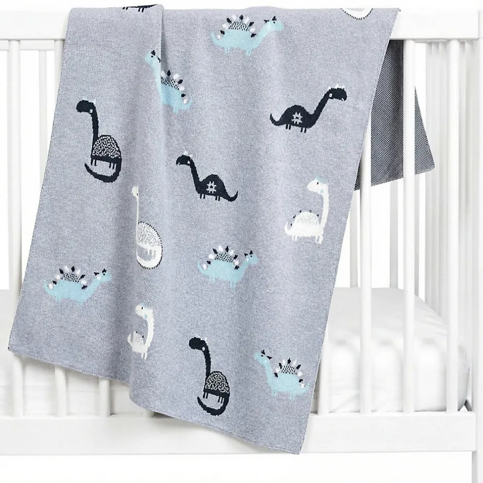 Sevira Kids Couverture en coton bio DINO