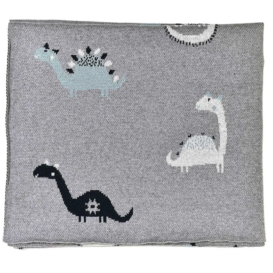 Sevira Kids Couverture en coton bio DINO