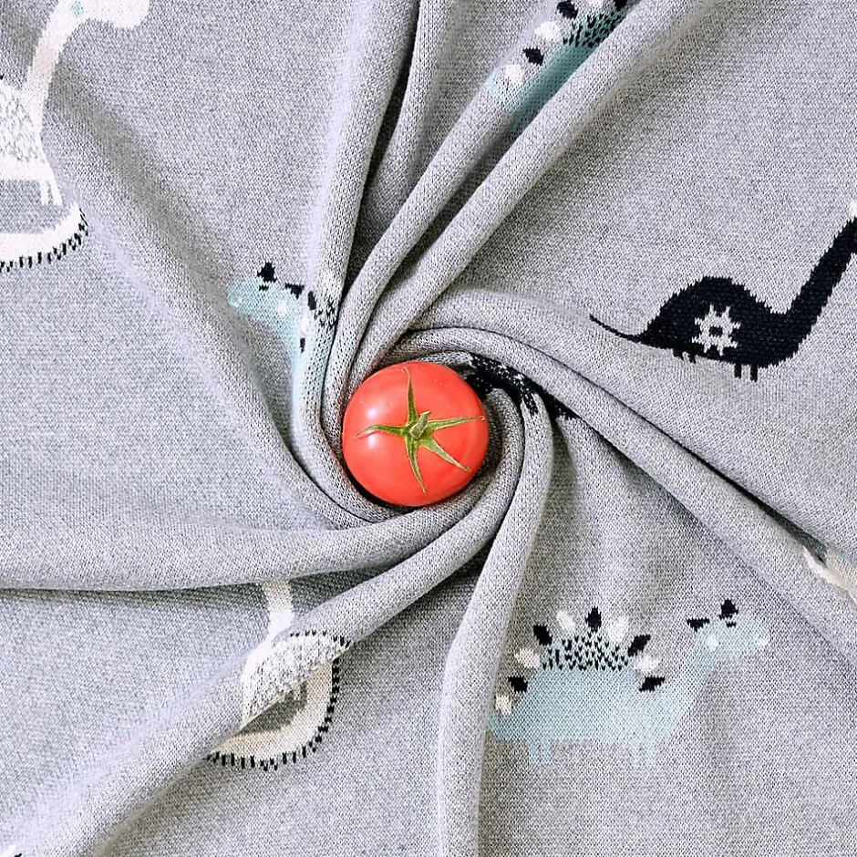 Sevira Kids Couverture en coton bio DINO