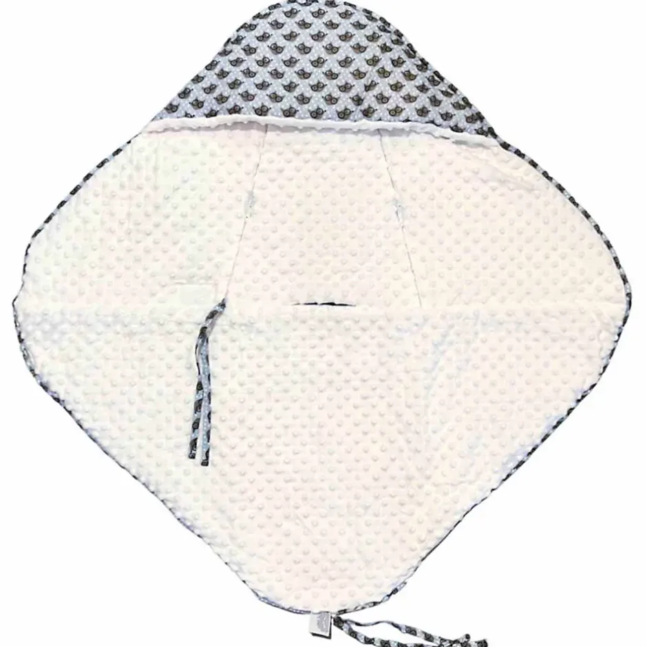 Sevira Kids Couverture enveloppante nid d'ange bébé réversible en coton minky ELI