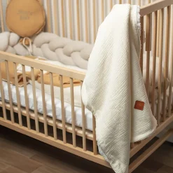 Sevira Kids Couverture en gaze de coton et sherpa Jeanne Sale
