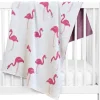 Sevira Kids Couverture en coton bio FLAMANT ROSE