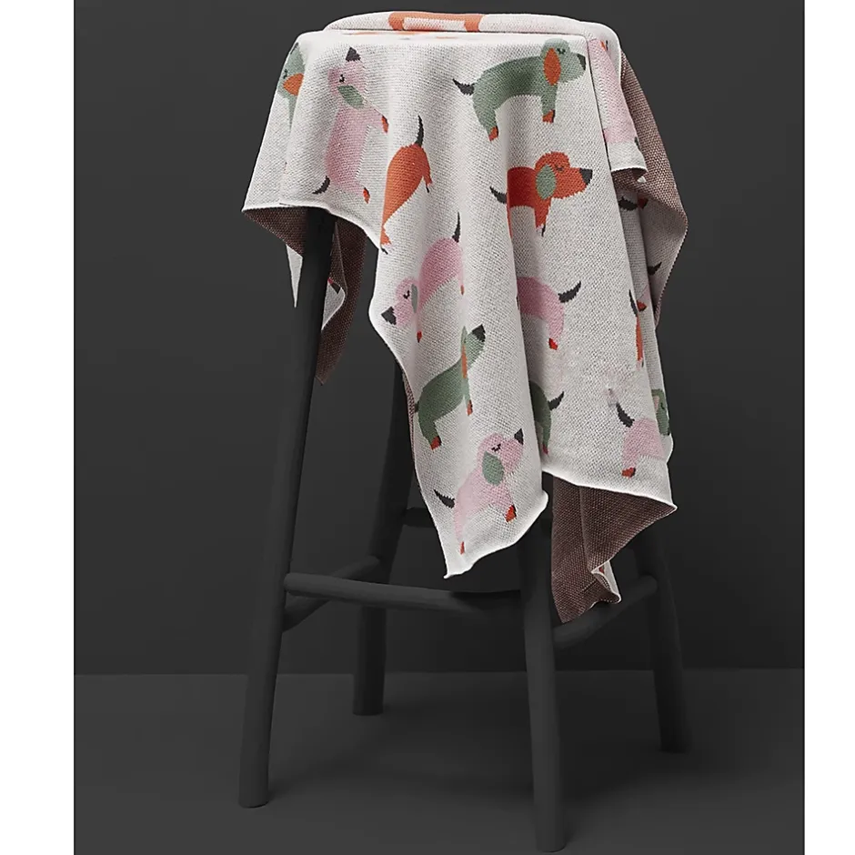 Sevira Kids Couverture en coton bio Gots Teckel Discount