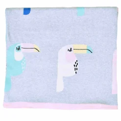 Sevira Kids Couverture en coton bio Gots TOUCAN