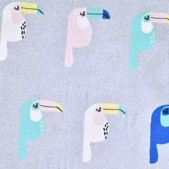 Sevira Kids Couverture en coton bio Gots TOUCAN