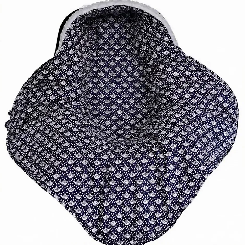 Sevira Kids Couverture enveloppante nid d'ange bébé réversible en coton minky ELI New