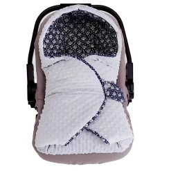 Sevira Kids Couverture enveloppante nid d'ange bébé réversible en coton minky ELI New