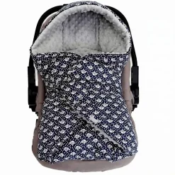 Sevira Kids Couverture enveloppante nid d'ange bébé réversible en coton minky ELI New