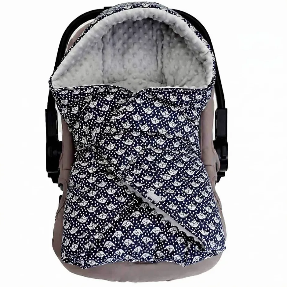 Sevira Kids Couverture enveloppante nid d'ange bébé réversible en coton minky ELI New