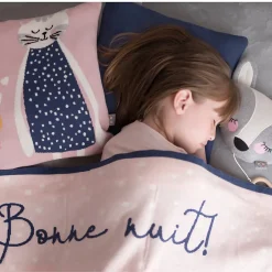 Sevira Kids Couverture en coton bio Gots Chaton Clearance