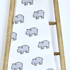 Sevira Kids Couverture plaid en coton bio HIPPO