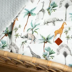 Sevira Kids Couverture réversible en minky Safari Best