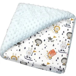 Sevira Kids Couverture réversible en minky Eskimo