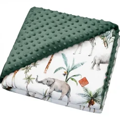 Sevira Kids Couverture réversible en minky Safari Sale