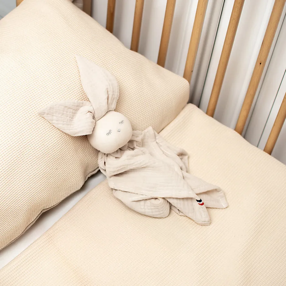 Sevira Kids Couverture été en coton nid d'abeille