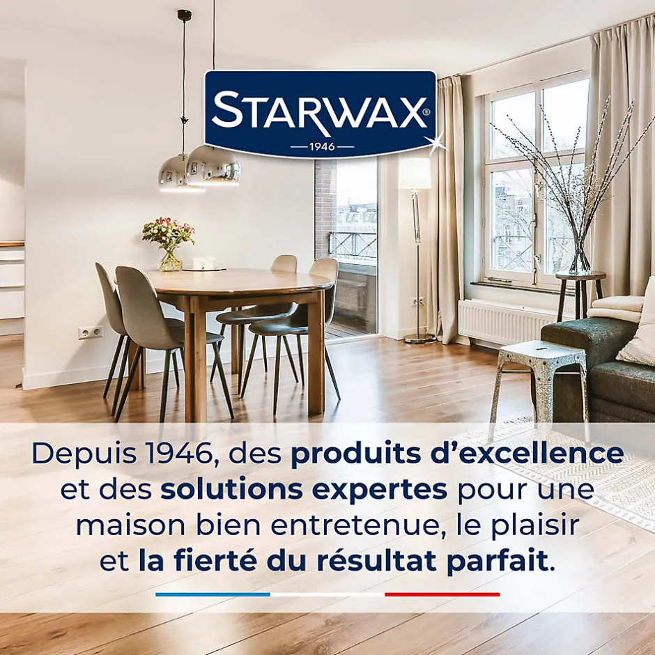 Starwax Shampoing autolustrant 2 en 1 tous sols intérieurs 1L