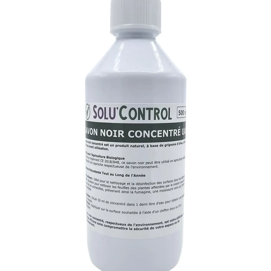 Tout Pour Les Nuisibles SOLU'CONTROL - Savon Noir Naturel Concentré, 500 ml, Nettoyantn enlève le miellat et les pucerons Clearance