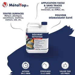 Metaltop Solvant Nettoyage - 60 L - Métaltop Online