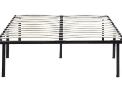 Habitat Et Jardin Sommier à lattes + pieds pour matelas 140 x 190 cm 26 lattes