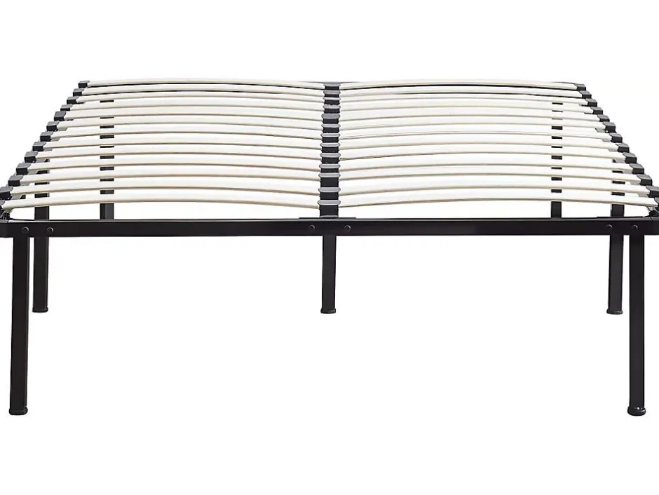 Habitat Et Jardin Sommier à lattes + pieds pour matelas 140 x 190 cm 26 lattes