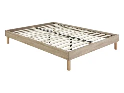 Vente-unique Sommier à lattes 140 x 190 cm - Naturel clair - MUCHIGAN de YSMÉE Online