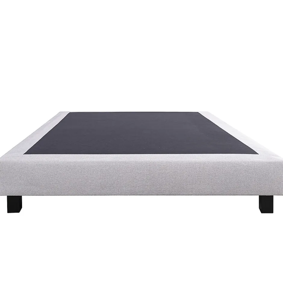 Juanio Sommier à lattes avec pieds CELY, tapissier en bois massif couleur gris- longueur 190 x largeur 90 cm Best