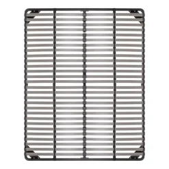 Monmobilierdesign Sommier à Lattes En Acier Avec Bande Stabilisatrice Noir 180x200 Cm Avec Pieds