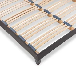 Olympe Literie Sommier à lattes en bois Kit15 160x200 cm Coloris Gris anthracite Livré en kit Clearance