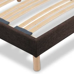 Bellecour Sommier à lattes en bois Lumière 140x190 cm Coloris Marron Livré en kit