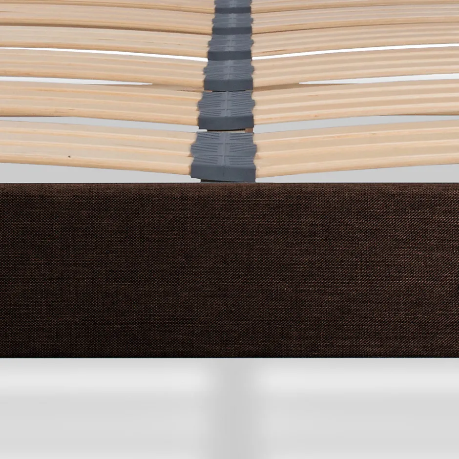 Bellecour Sommier à lattes en bois Lumière 140x190 cm Coloris Marron Livré en kit