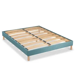 Bellecour Sommier à lattes en bois Lumière 180x200 cm Coloris Vert d'eau Livré en kit