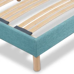Bellecour Sommier à lattes en bois Lumière 180x200 cm Coloris Vert d'eau Livré en kit