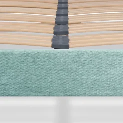 Bellecour Sommier à lattes en bois Lumière 160x200 cm Coloris Vert pastel Livré en kit Discount