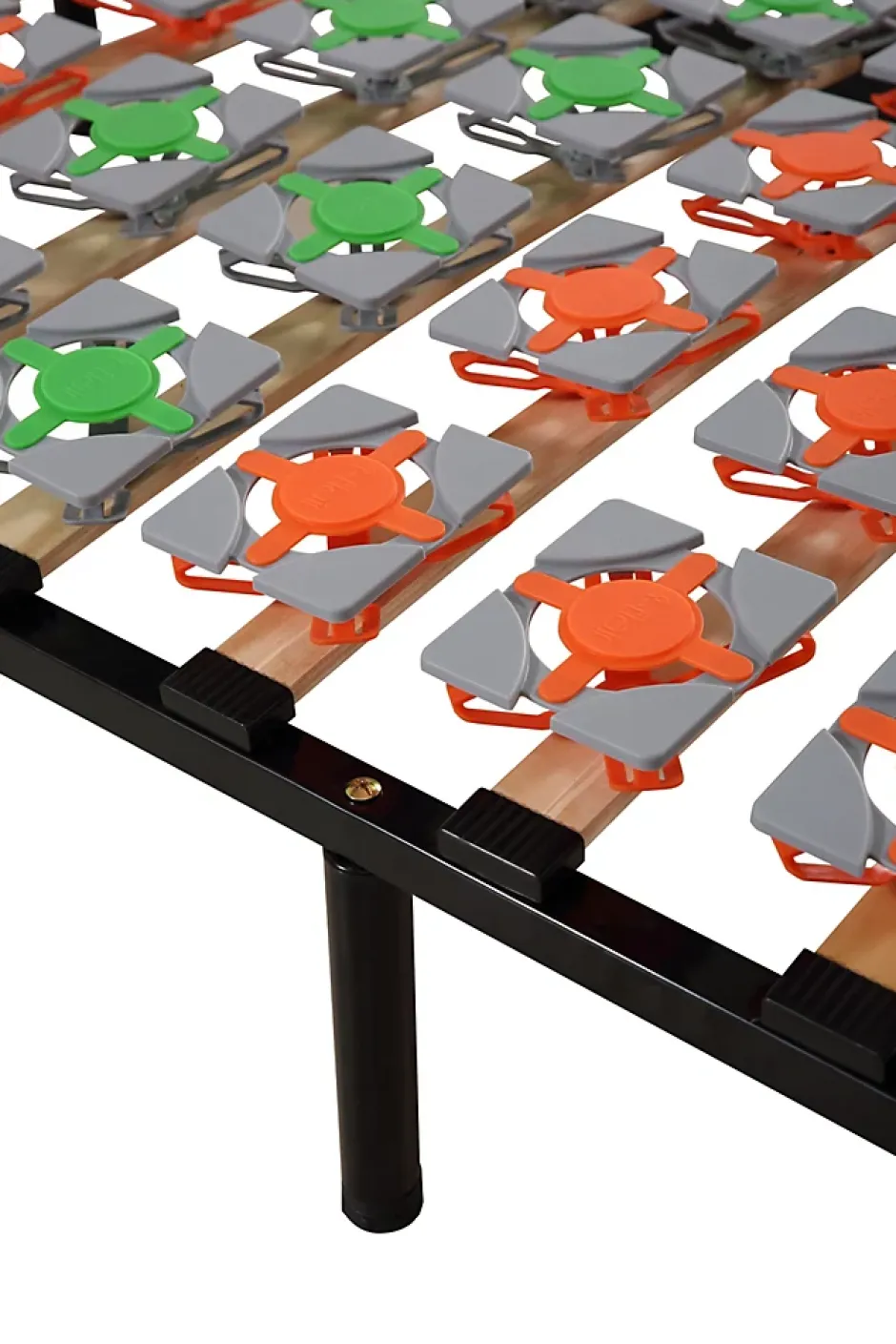 Monmobilierdesign Sommier à Lattes Ergonomique Avec Plots De Soutien 140x200 Cm Avec Pieds Online