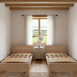 Monmobilierdesign Sommier à Lattes Ergonomique En Bois Avec Plots De Soutien 7 Zones De Confort 100x200 Cm Best