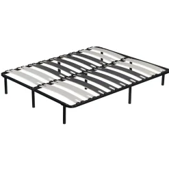 Monmobilierdesign Sommier à Lattes Larges 200x200 Cm Avec Pieds