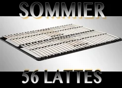 Paolo Collaner Sommier à lattes multiplis résistant fermeté réglable 160X200 cm Sale