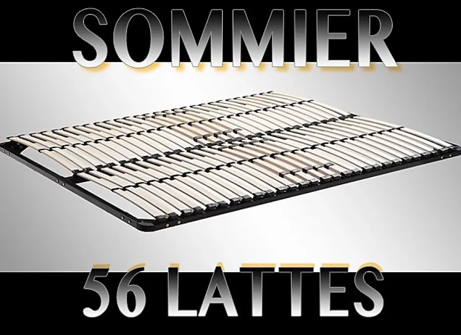 Paolo Collaner Sommier à lattes multiplis résistant fermeté réglable 160X200 cm Sale