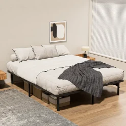 Teeno Sommier à Lattes sur Pieds, Lit 2x13 Lattes,7 Pieds Inclus,140x190CM Dewinner