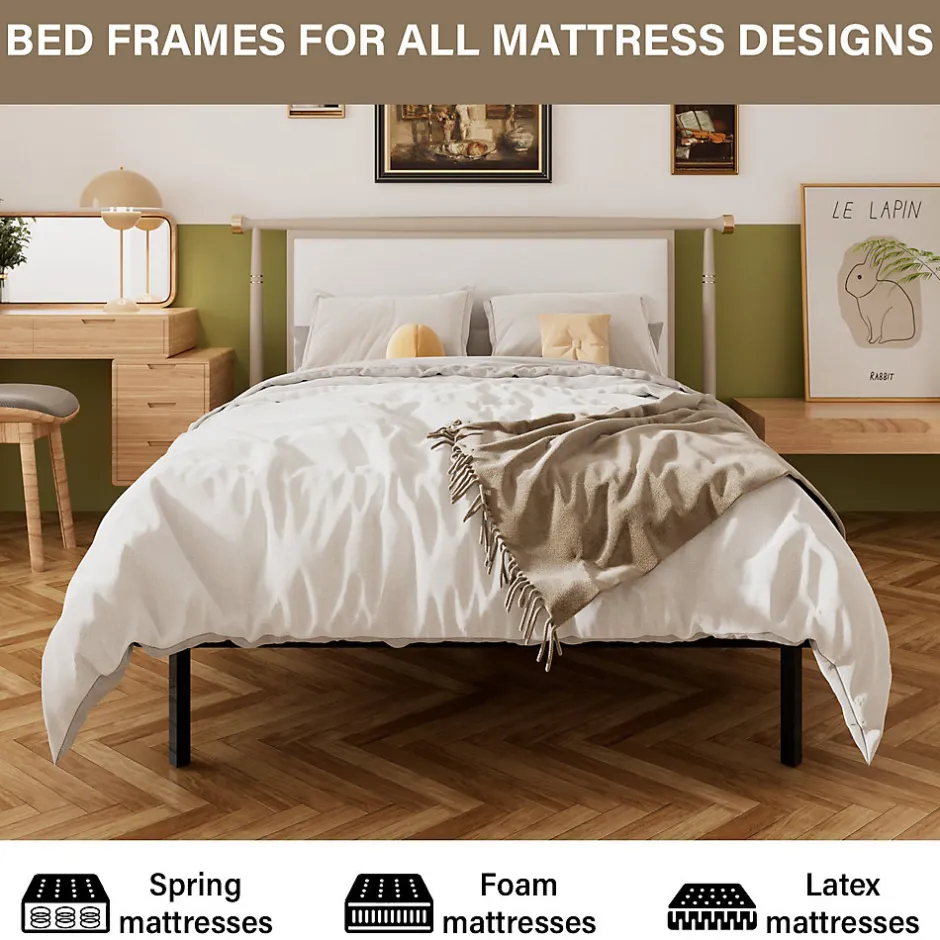Teeno Sommier à Lattes sur Pieds, Lit 2x13 Lattes,7 Pieds Inclus,140x190CM Dewinner