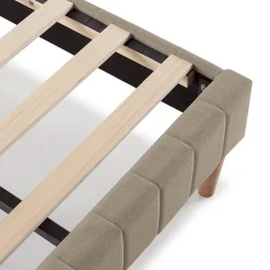 Vs Venta-Stock Sommier + tête de lit Eris 140x200 cm Beige