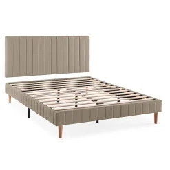 Vs Venta-Stock Sommier + tête de lit Eris 160x200 cm Beige