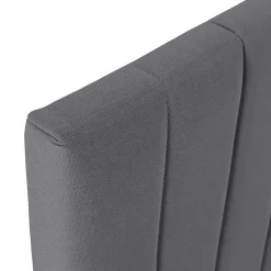 Vs Venta-Stock Sommier + tête de lit Eris 140x190 cm Gris foncé New
