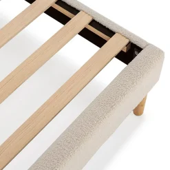 Vs Venta-Stock Sommier + tête de lit Niebla 140x200 cm Beige Outlet