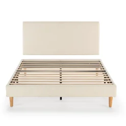 Vs Venta-Stock Sommier + tête de lit Niebla 140x200 cm Beige Outlet