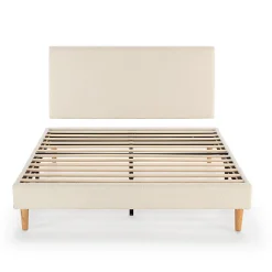 Vs Venta-Stock Sommier + tête de lit Niebla 140x190 cm Beige