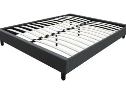 Habitat Et Jardin Sommier "Andy" en tissu 140 x 190cm Gris anthracite Online