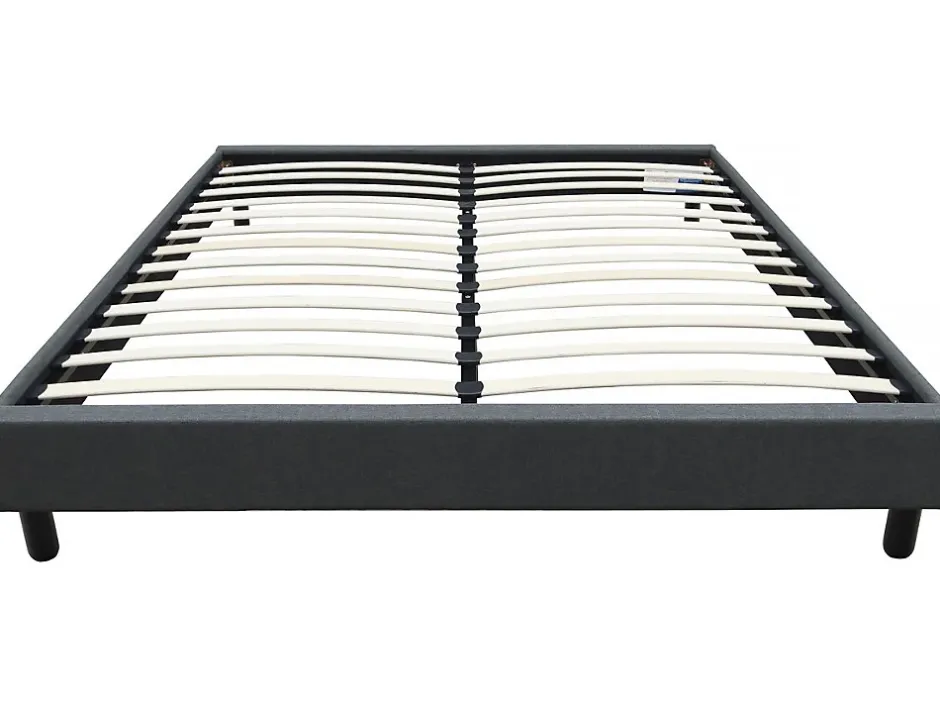 Habitat Et Jardin Sommier "Andy" en tissu 140 x 190cm Gris anthracite Online