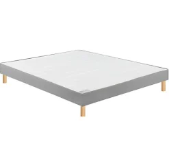 Bultex Sommier CONFORT FERME VIGOROSO DECO 160x200 Enduit Moka Lattes